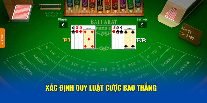 Xác định quy luật cược bao thắng 